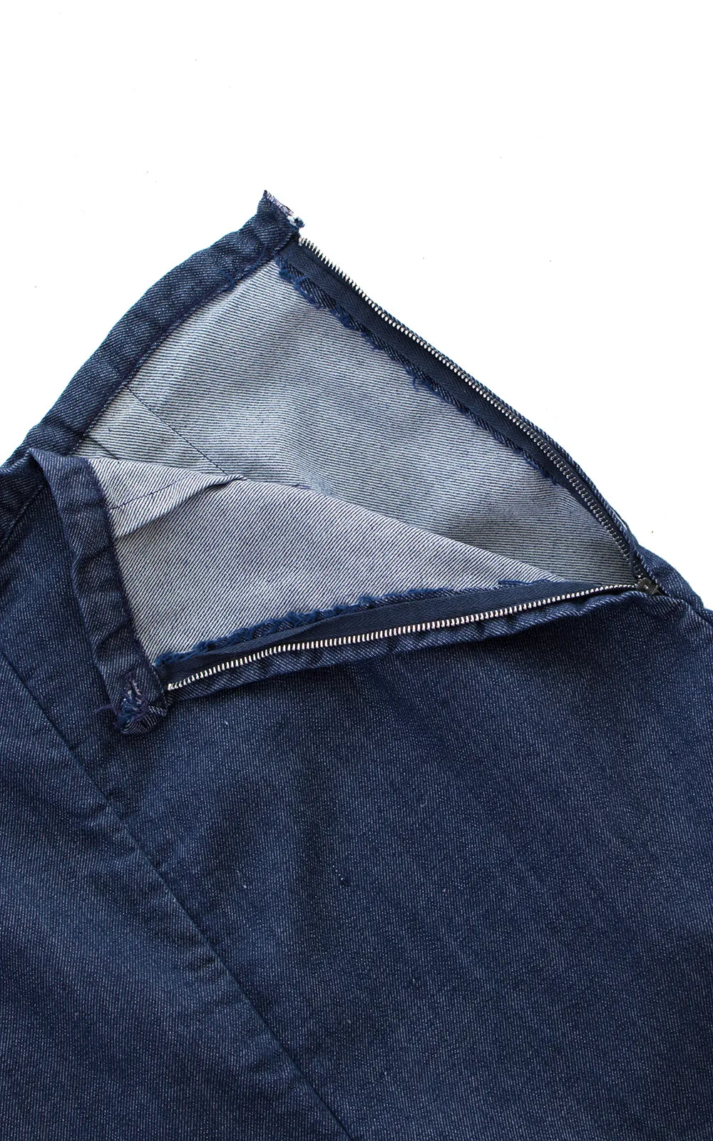 1950s Stretchy Denim High Waisted Pants | large