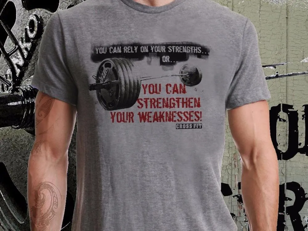 2019 New Fashion Cool Casual T Shirts Fashion Summer Paried You Can Rely On Your Strengths Crossfit Kettlebell Tee Shirt