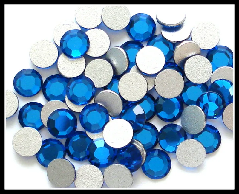 4.6-4.8MM (2000) 20ss CZ CAPRI BLUE FLAT BACKS