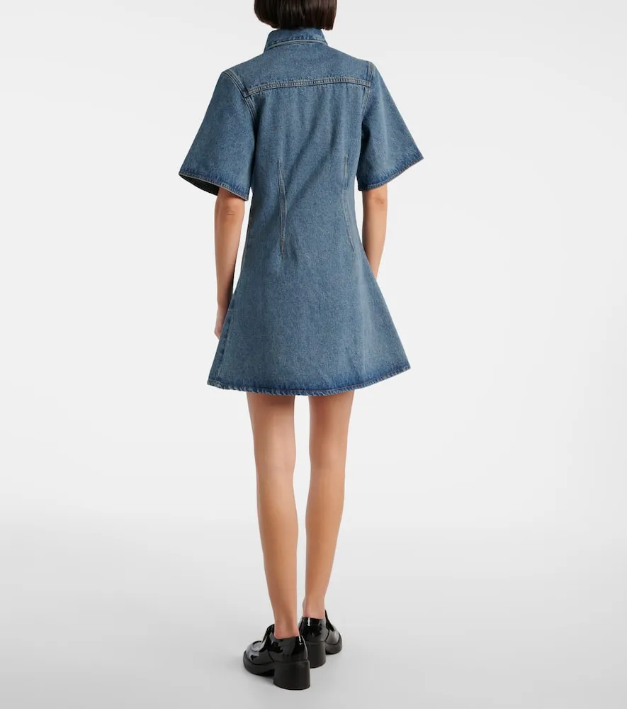 Ami Paris Ami De C√Ö¬ìur denim shirt dress