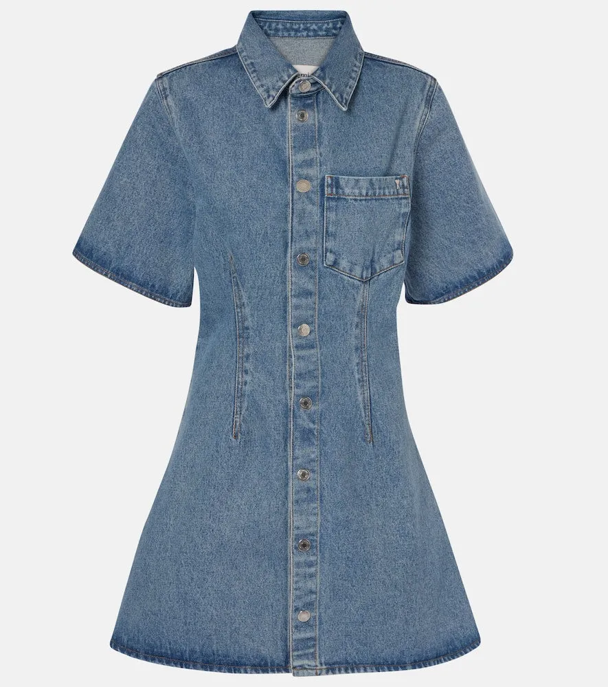 Ami Paris Ami De C√Ö¬ìur denim shirt dress
