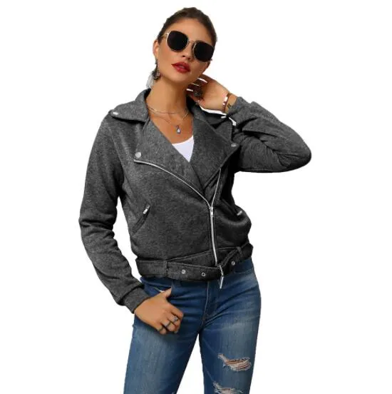 autumn women black slim cool women jackets