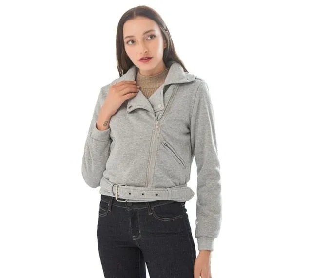 autumn women black slim cool women jackets