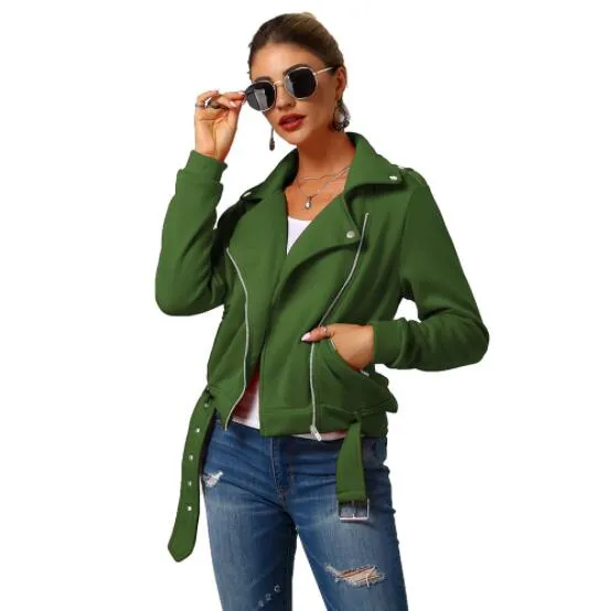autumn women black slim cool women jackets