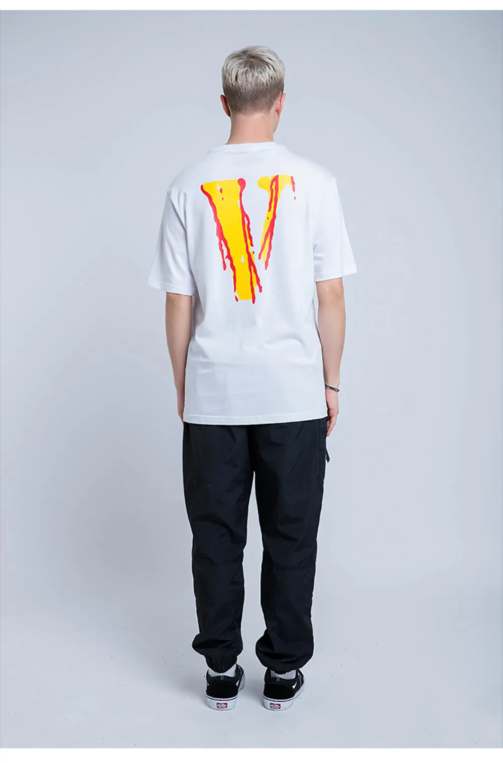 Bloody Smile Face Short Sleeve Oversized T-Shirt