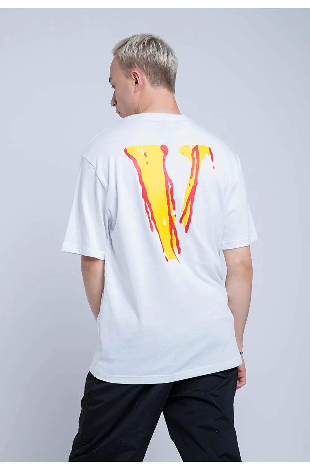 Bloody Smile Face Short Sleeve Oversized T-Shirt