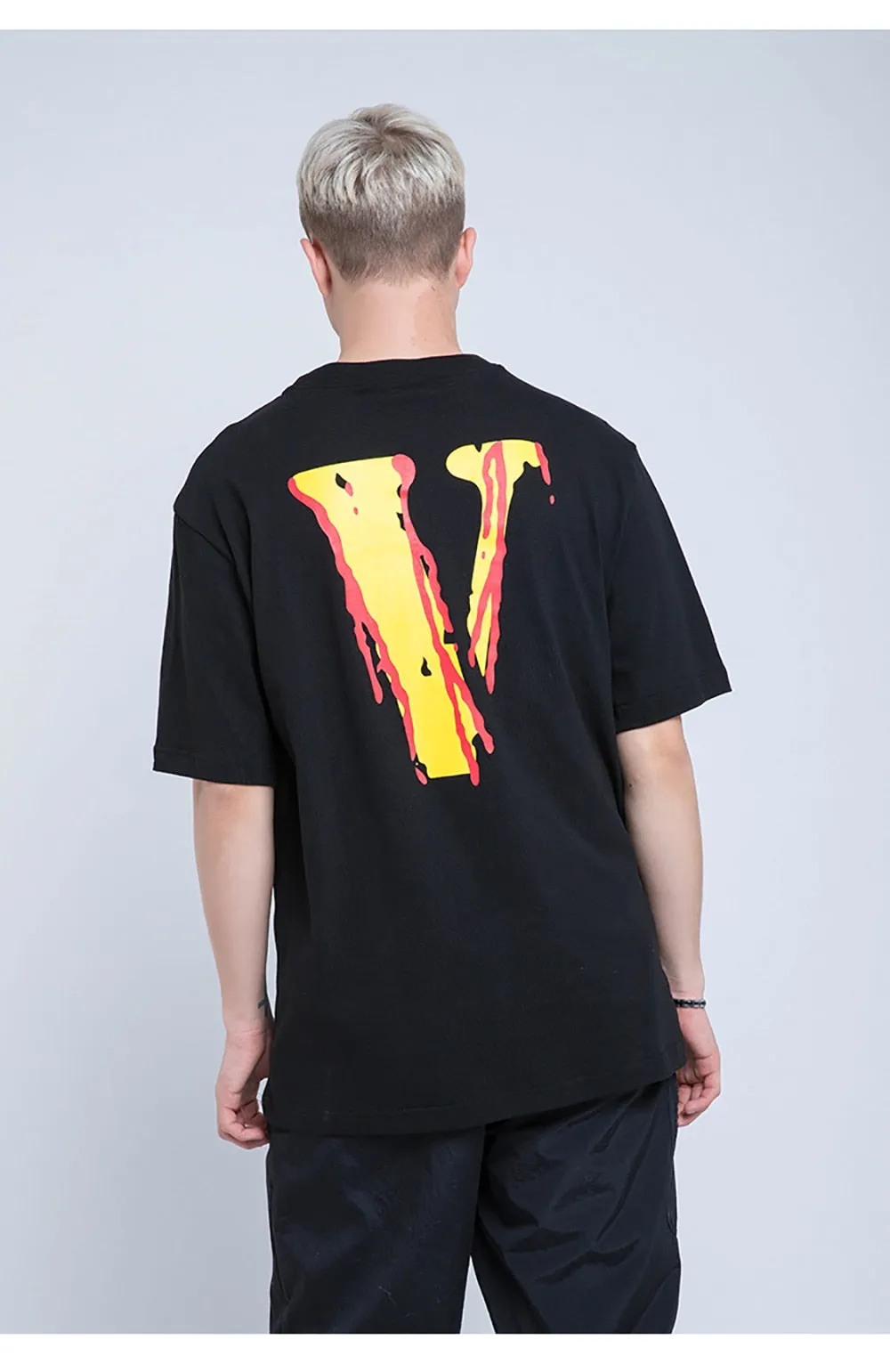 Bloody Smile Face Short Sleeve Oversized T-Shirt