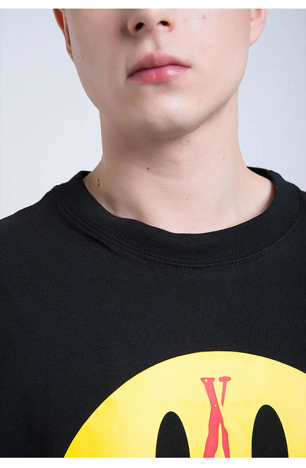 Bloody Smile Face Short Sleeve Oversized T-Shirt