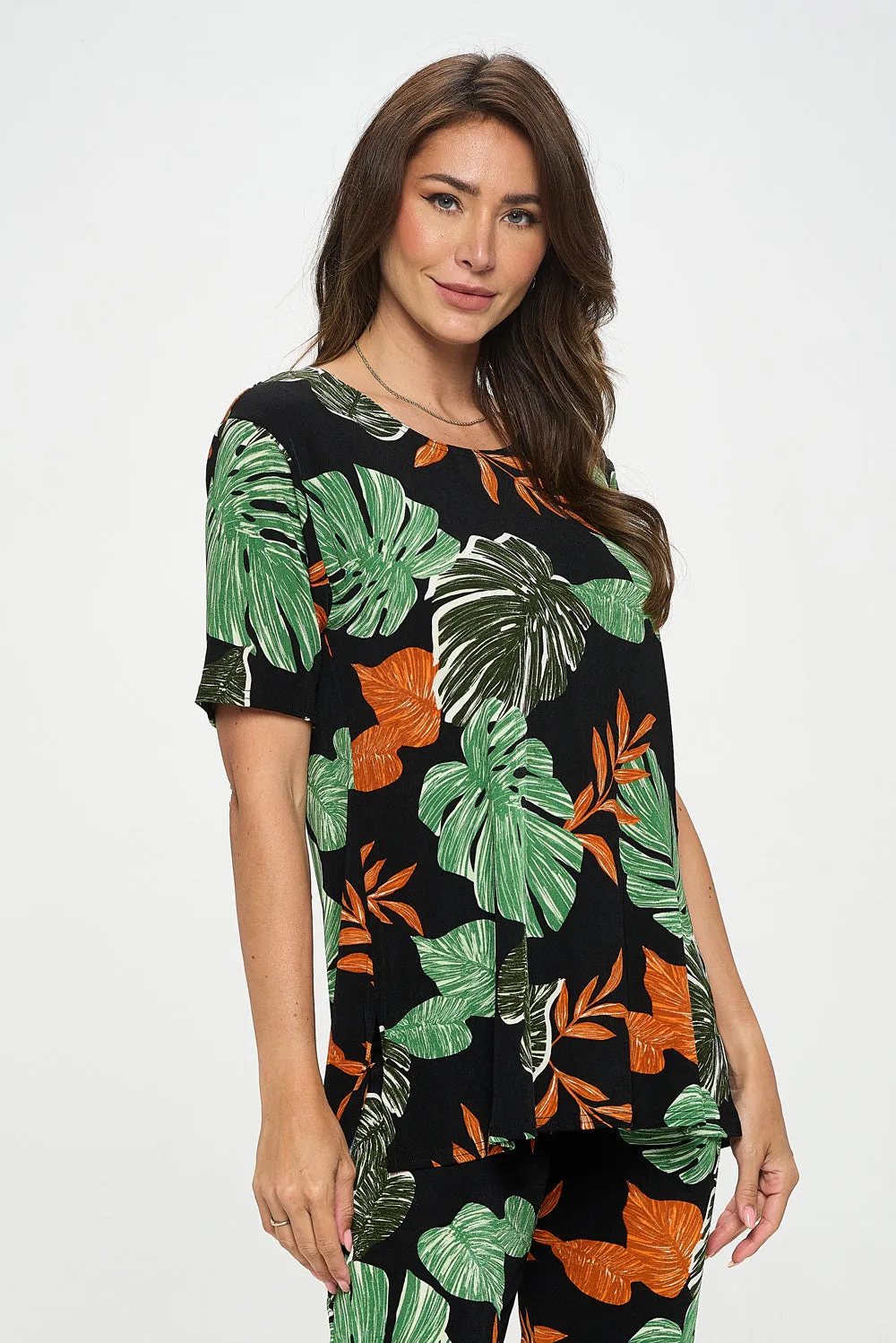 Capri Pant Set Short Sleeve - 9003BN-SRP1-W389
