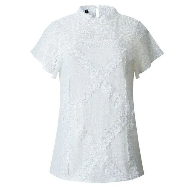 Cotton Lace Shirts Women