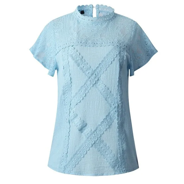 Cotton Lace Shirts Women