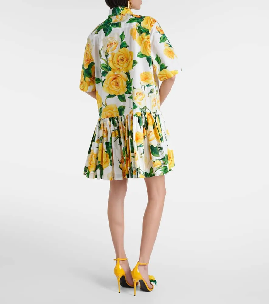 Dolce&Gabbana Floral cotton shirt dress