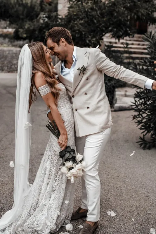 Elegant Sweetheart Lace Mermaid Boho Wedding Dresses