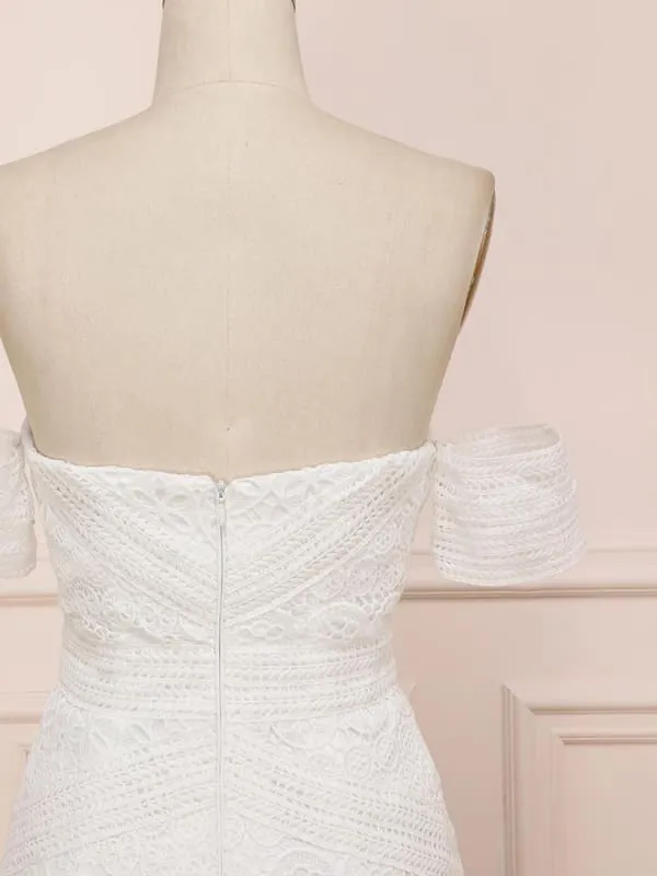 Elegant Sweetheart Lace Mermaid Boho Wedding Dresses