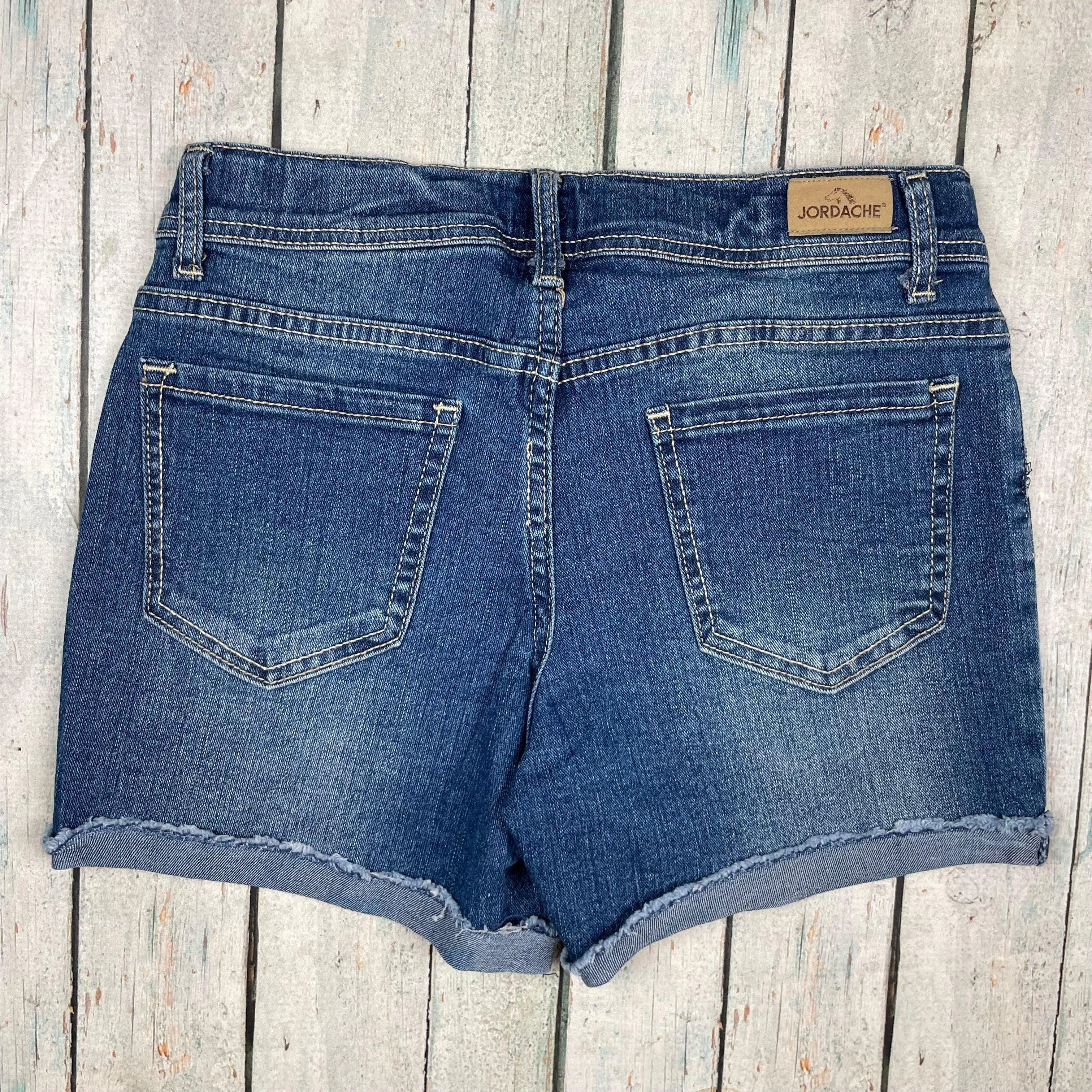 Girls Jordache Star Print  Denim Shorts - Size 14 Years