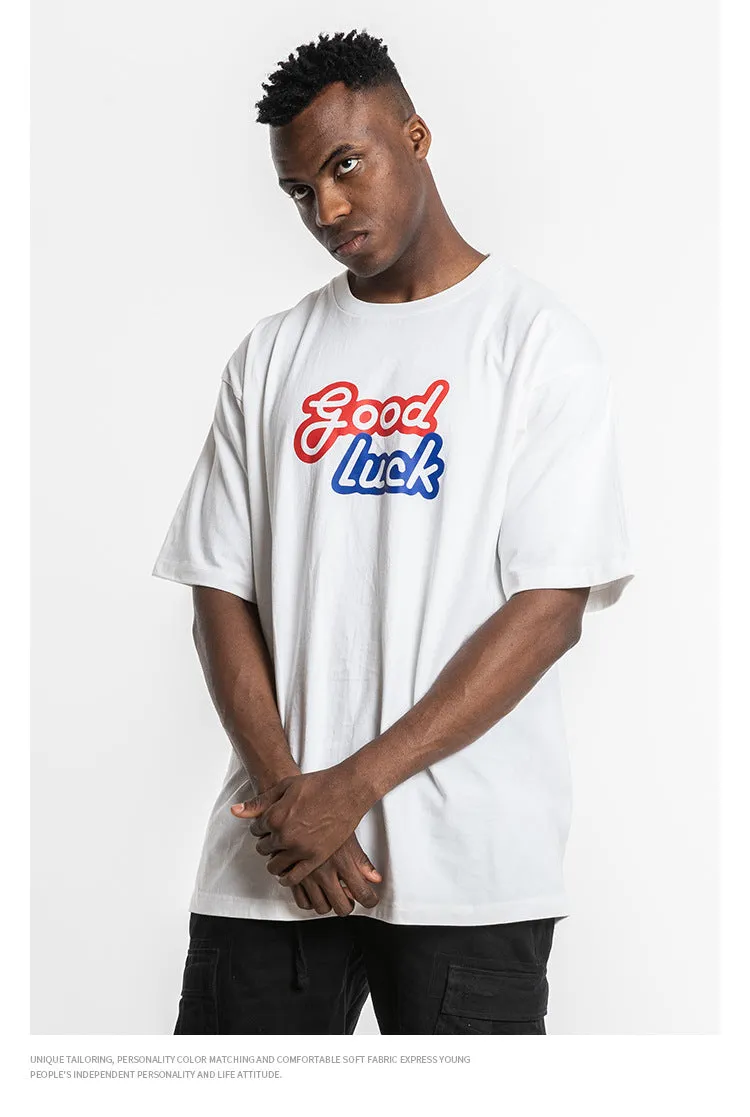Good Luck Short Sleeve Oversized T-Shirt