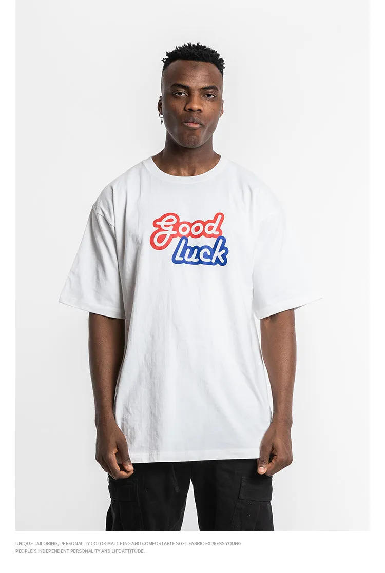 Good Luck Short Sleeve Oversized T-Shirt