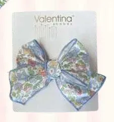Hair bow Capri blue