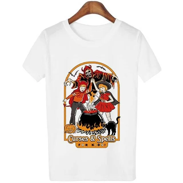 Harajuku Kawaii Shirt 90s Vintage Tshirt 80s Tumblr Tops Fetal Position Female T-shirt O-neck Short Sleeve Tshirt Streetwear