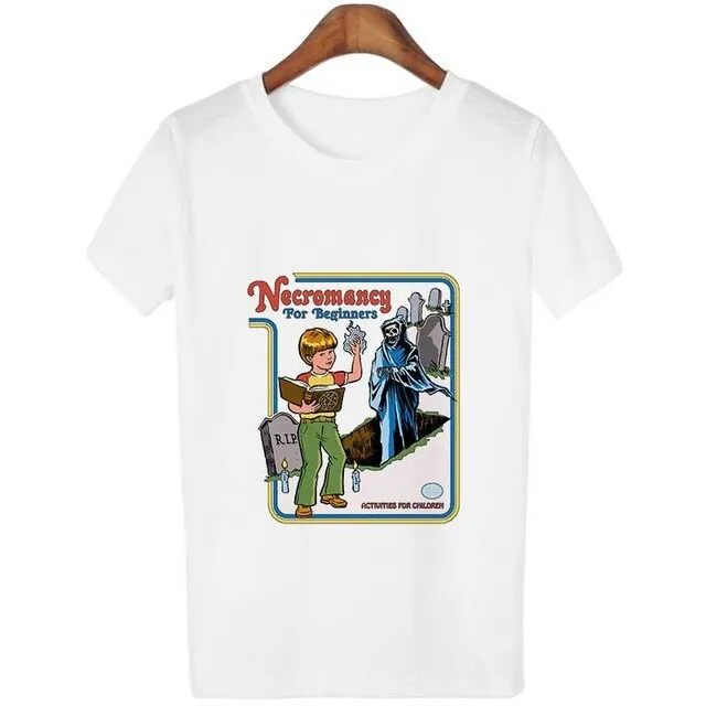 Harajuku Kawaii Shirt 90s Vintage Tshirt 80s Tumblr Tops Fetal Position Female T-shirt O-neck Short Sleeve Tshirt Streetwear