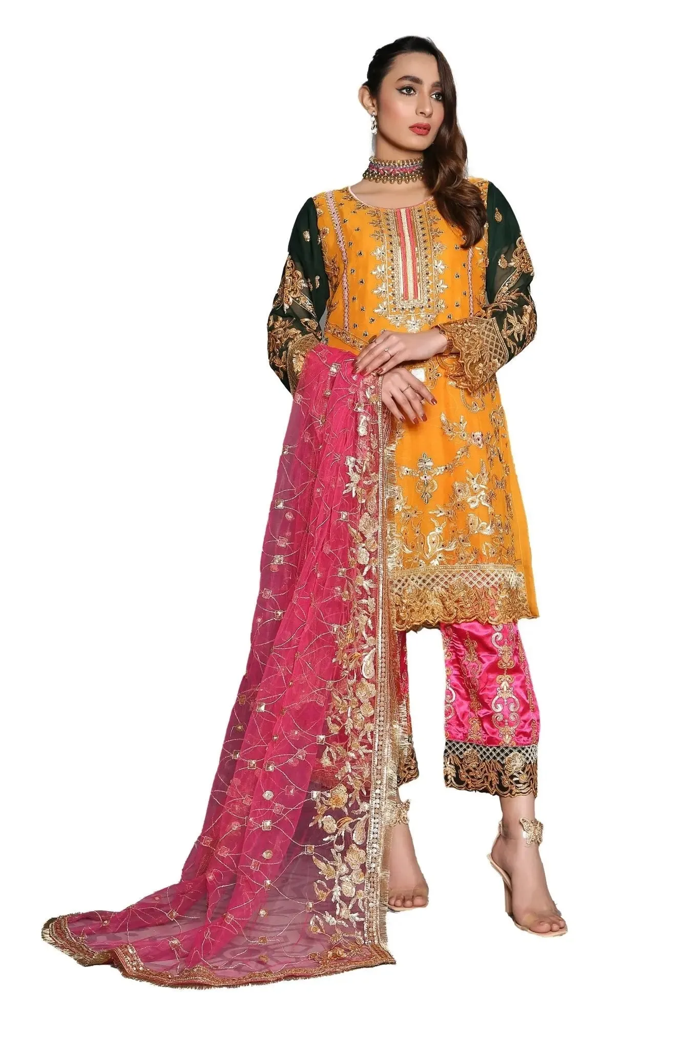 IshDeena Party Wear Formal Outfits Indian Pakistani Wedding Dresses for Women Designer