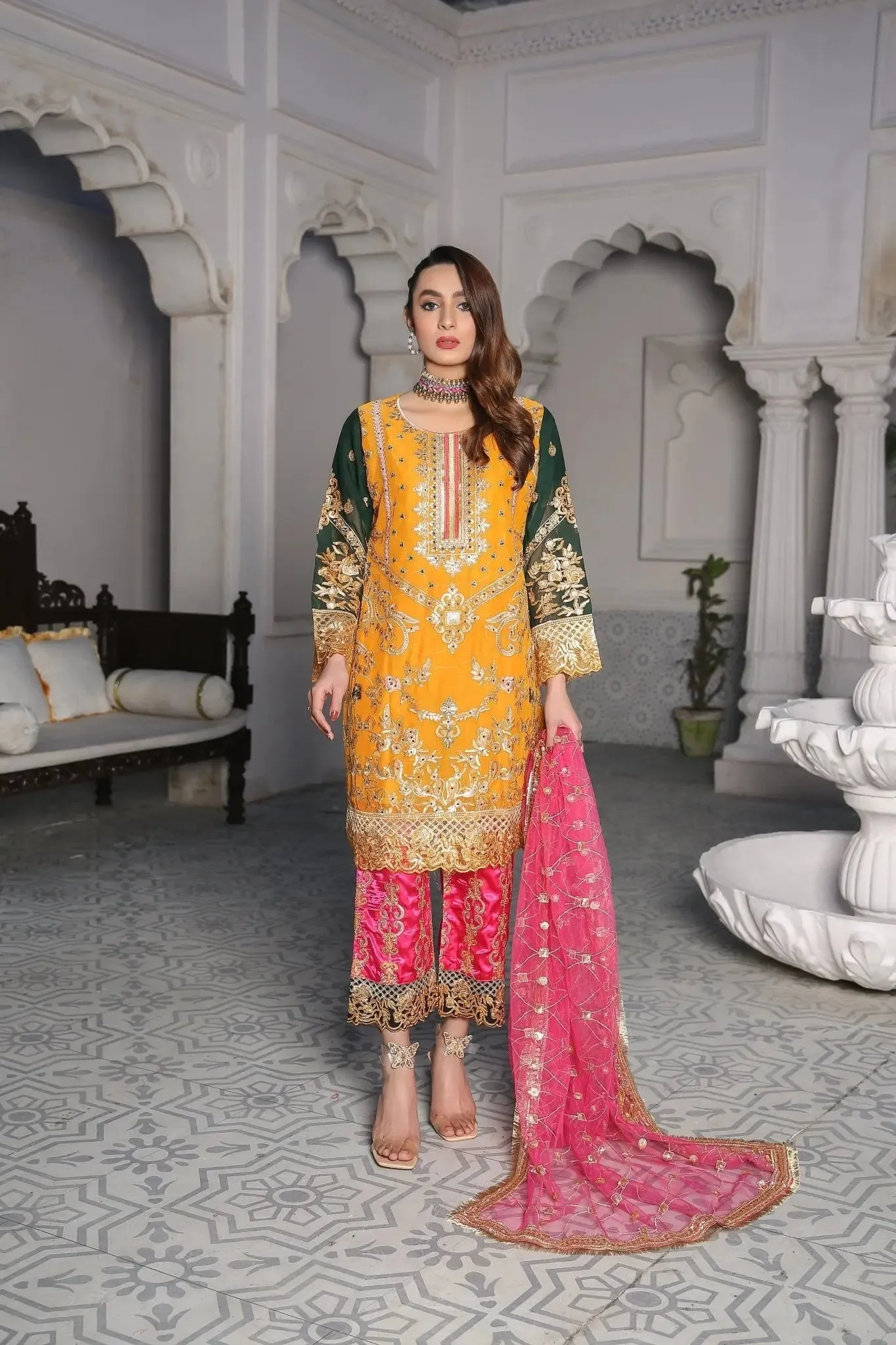 IshDeena Party Wear Formal Outfits Indian Pakistani Wedding Dresses for Women Designer