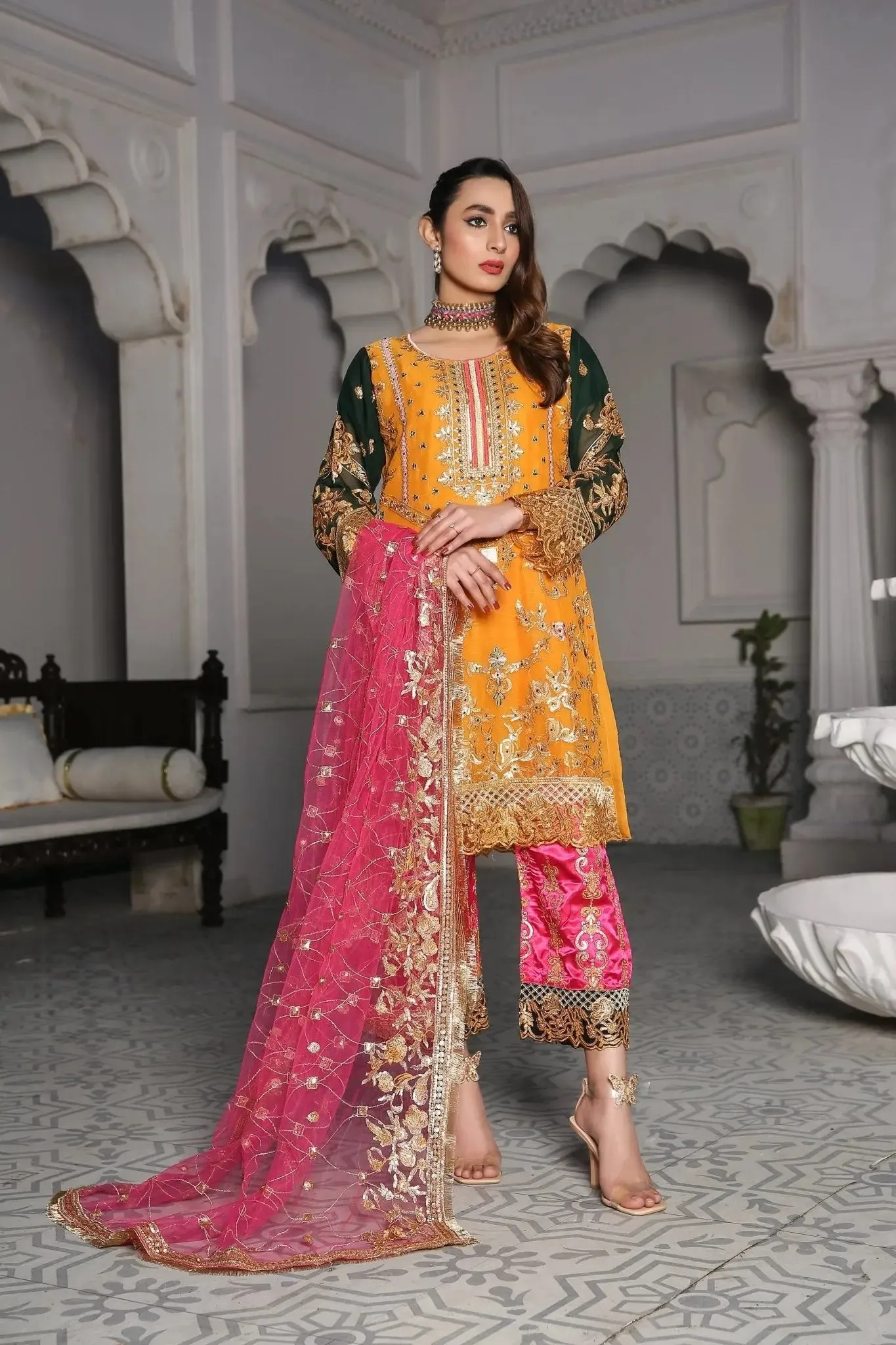 IshDeena Party Wear Formal Outfits Indian Pakistani Wedding Dresses for Women Designer