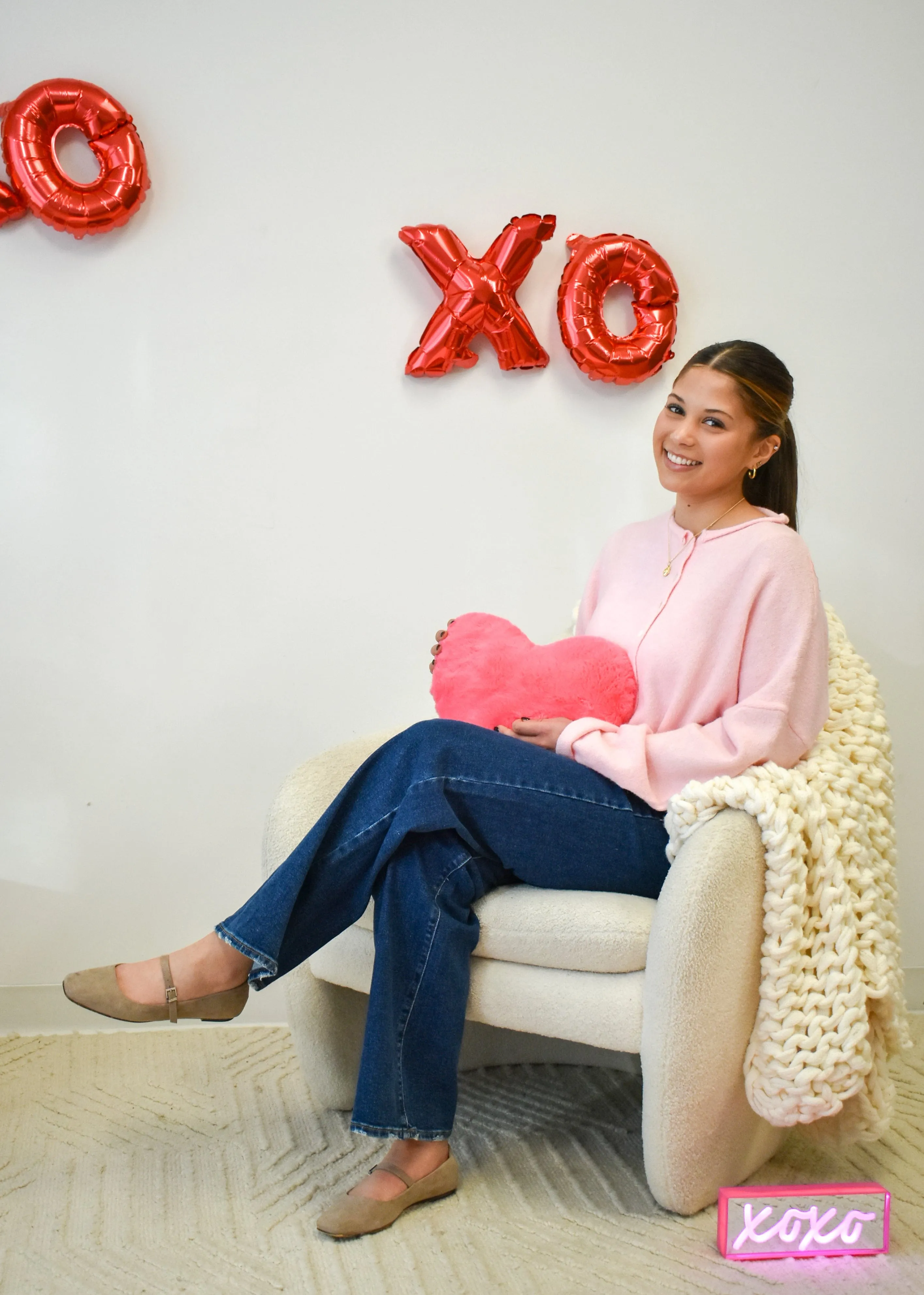 Piper Cardigan- Baby Pink