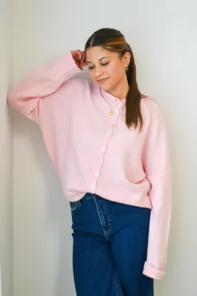 Piper Cardigan- Baby Pink