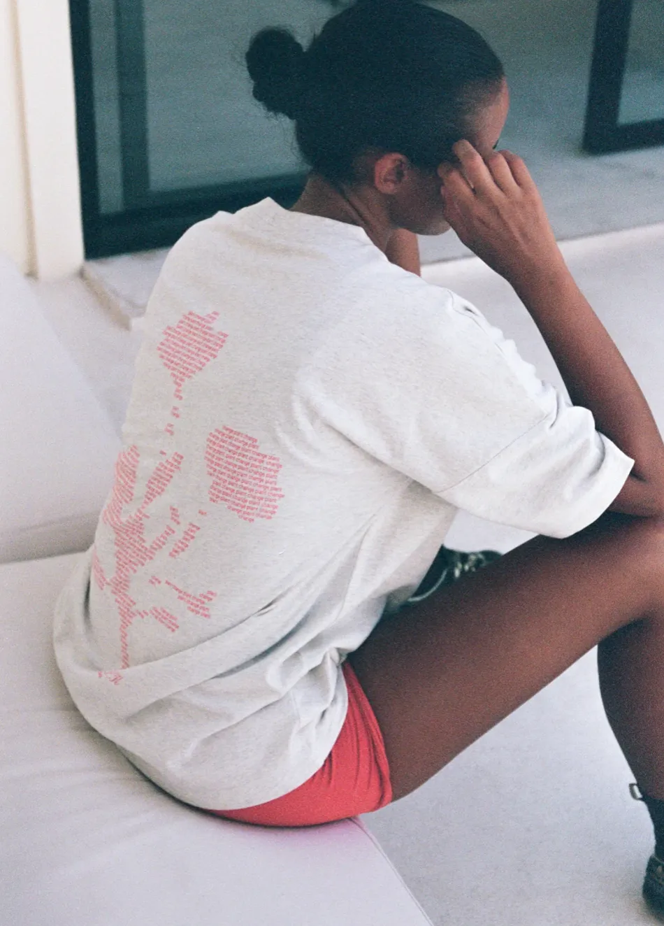 PLANT CHANGE TEE | GREY MARLE/RED