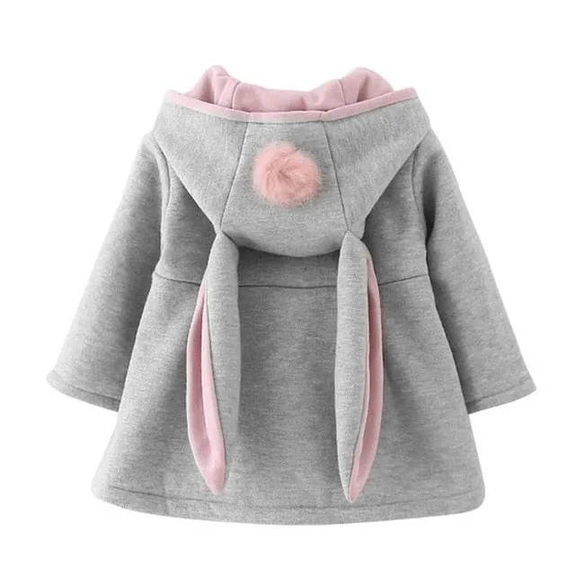 Toddler Rabbit Ear Hoodie Casual Outerwear