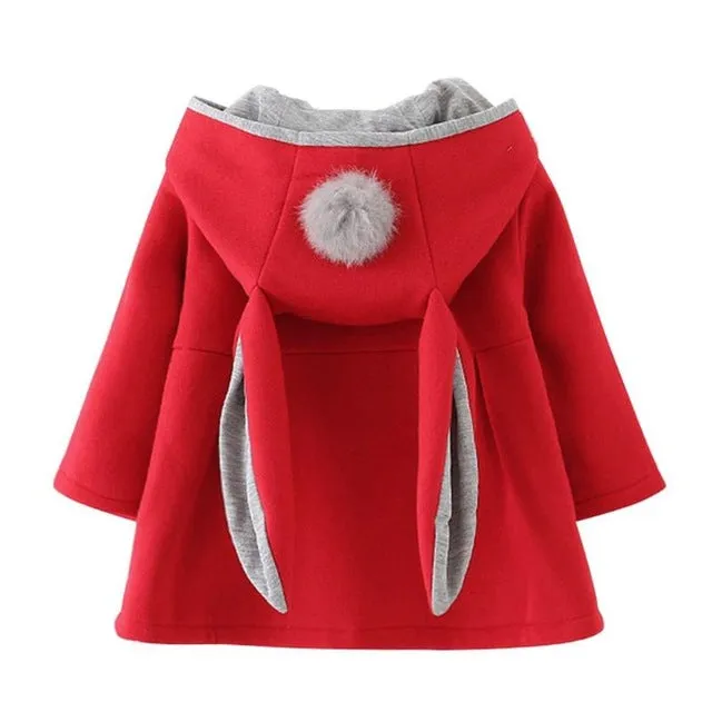 Toddler Rabbit Ear Hoodie Casual Outerwear