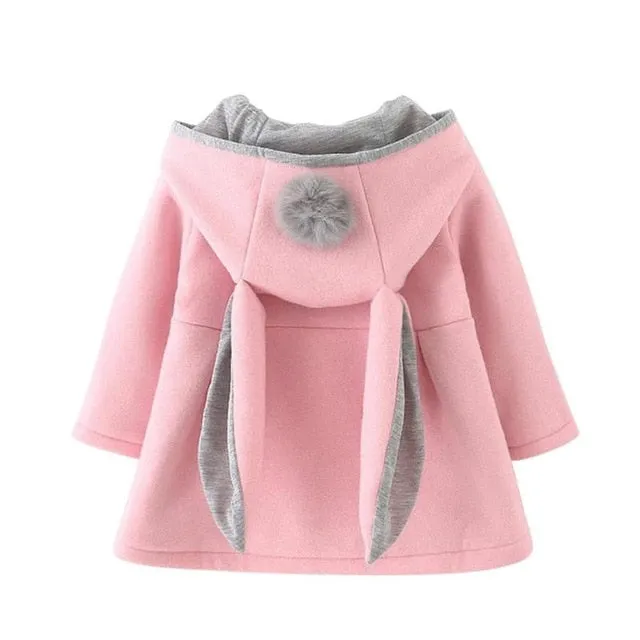 Toddler Rabbit Ear Hoodie Casual Outerwear