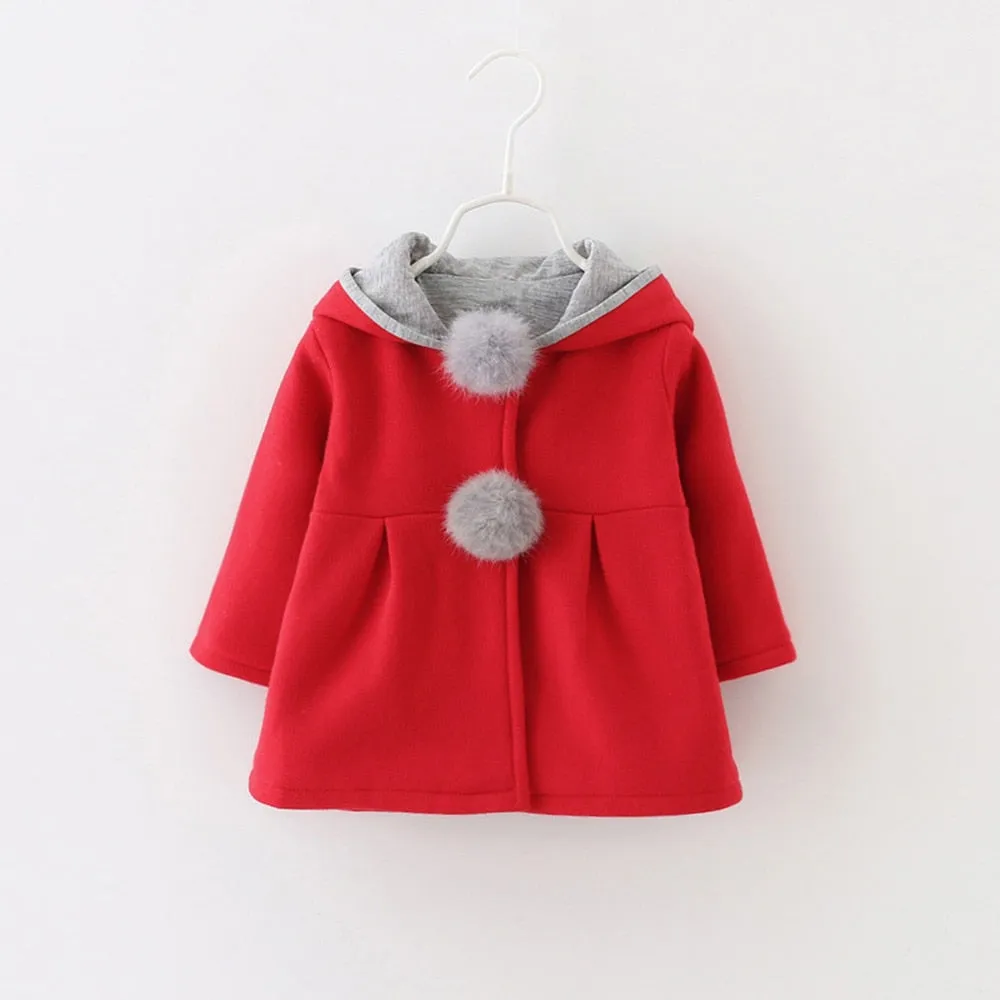 Toddler Rabbit Ear Hoodie Casual Outerwear