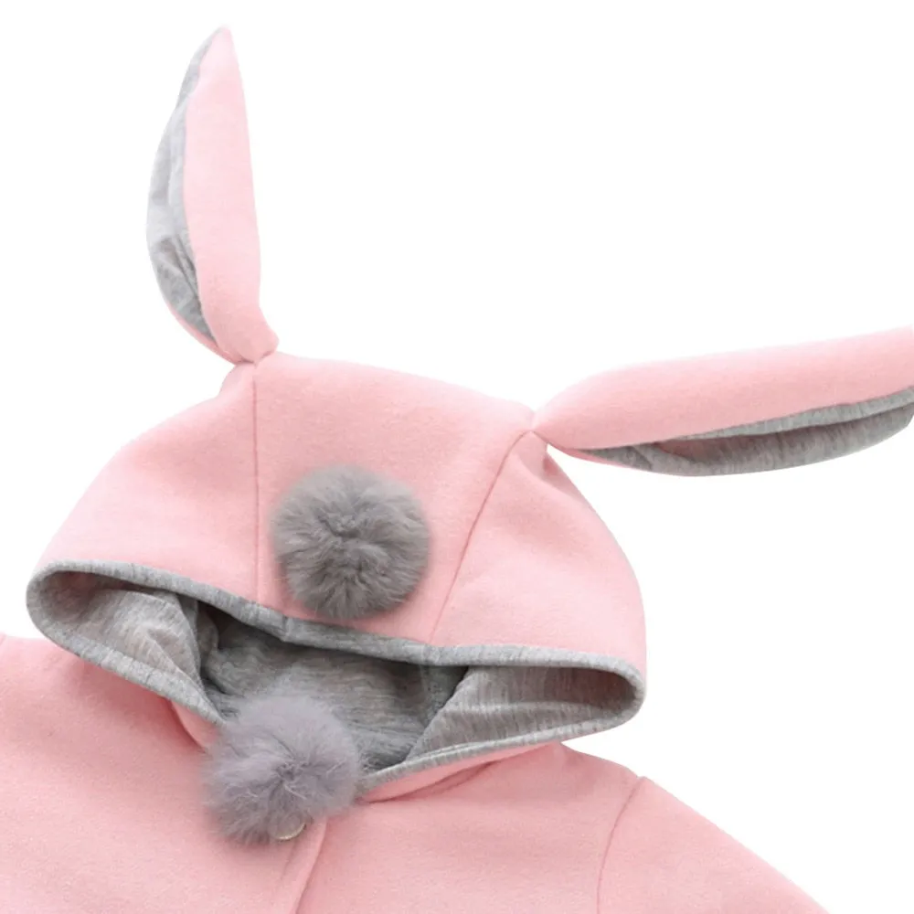 Toddler Rabbit Ear Hoodie Casual Outerwear