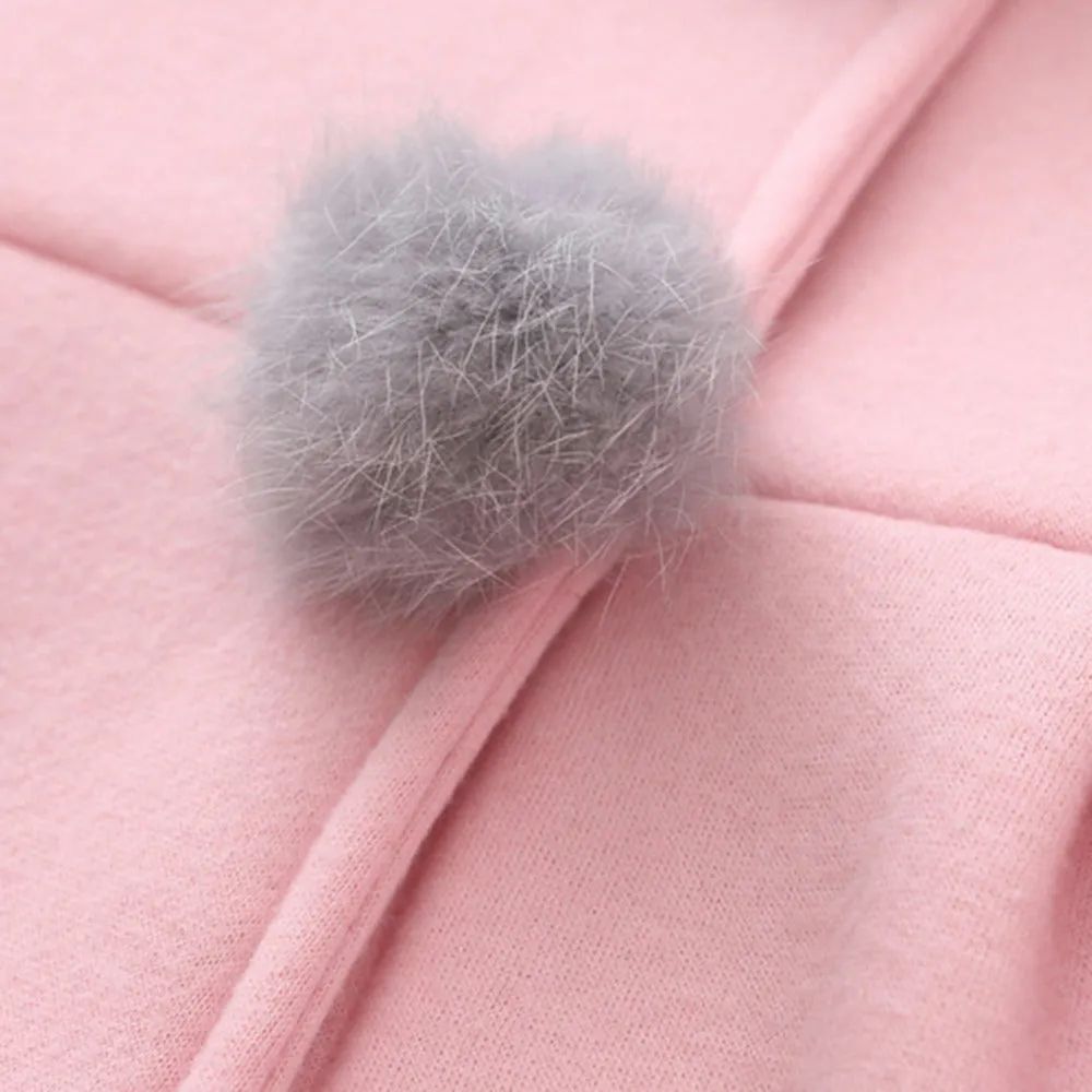 Toddler Rabbit Ear Hoodie Casual Outerwear