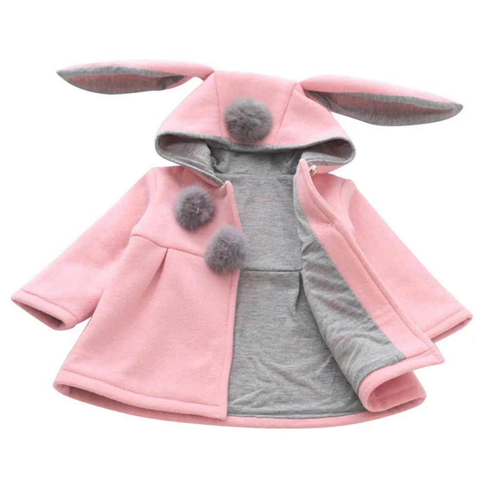 Toddler Rabbit Ear Hoodie Casual Outerwear