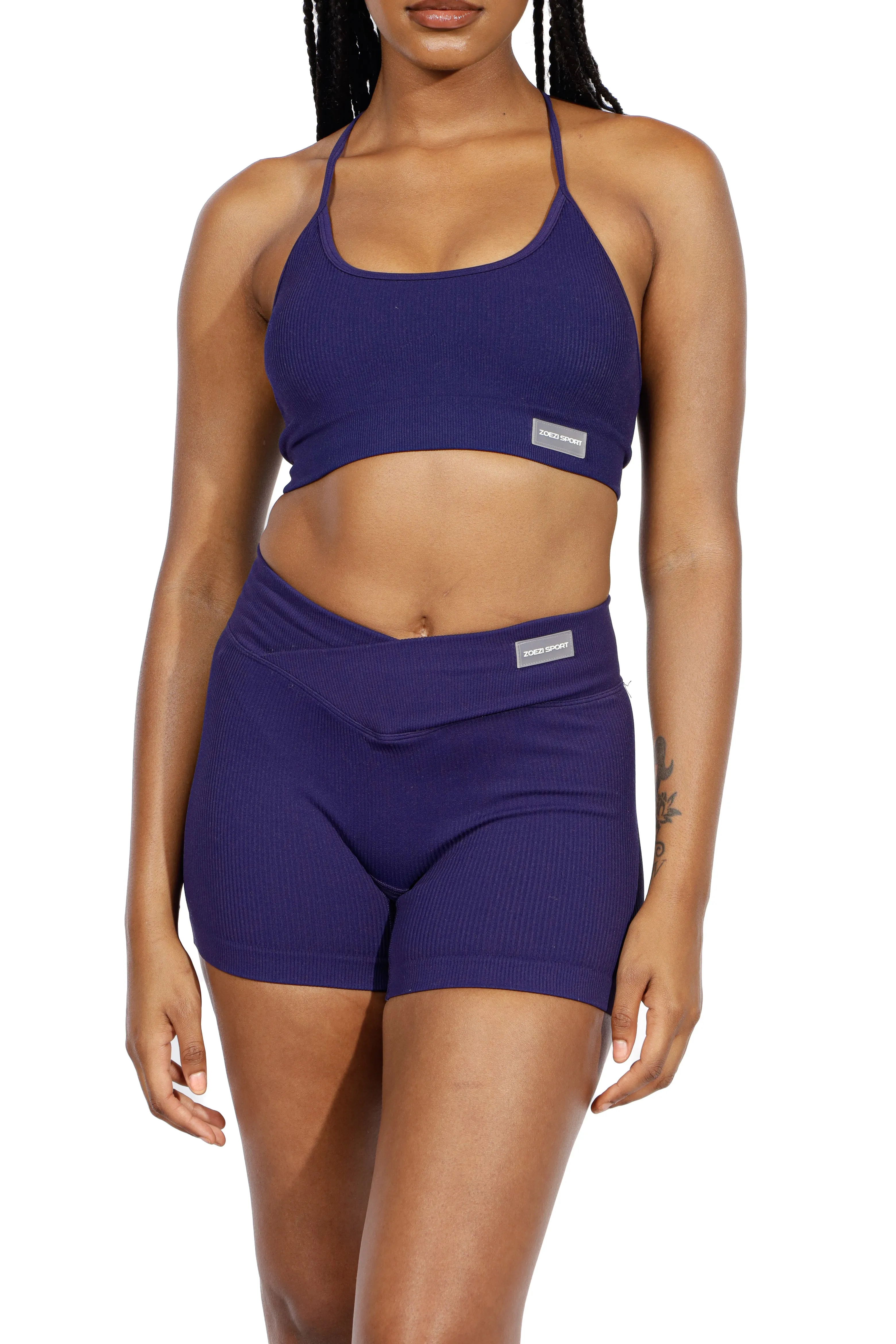 Yahya Tank Ribbed Scoop Neck Sports Bra