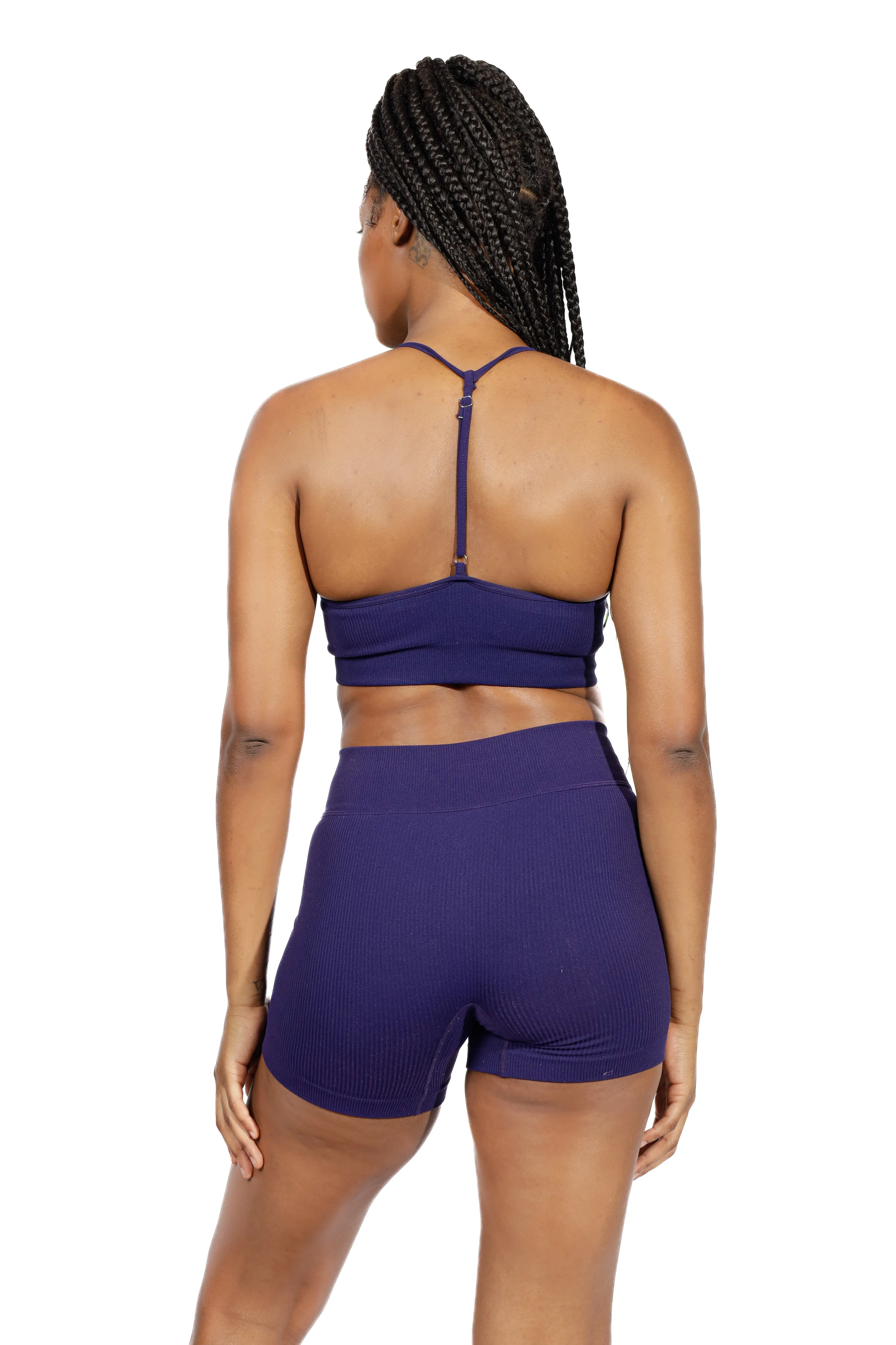 Yahya Tank Ribbed Scoop Neck Sports Bra