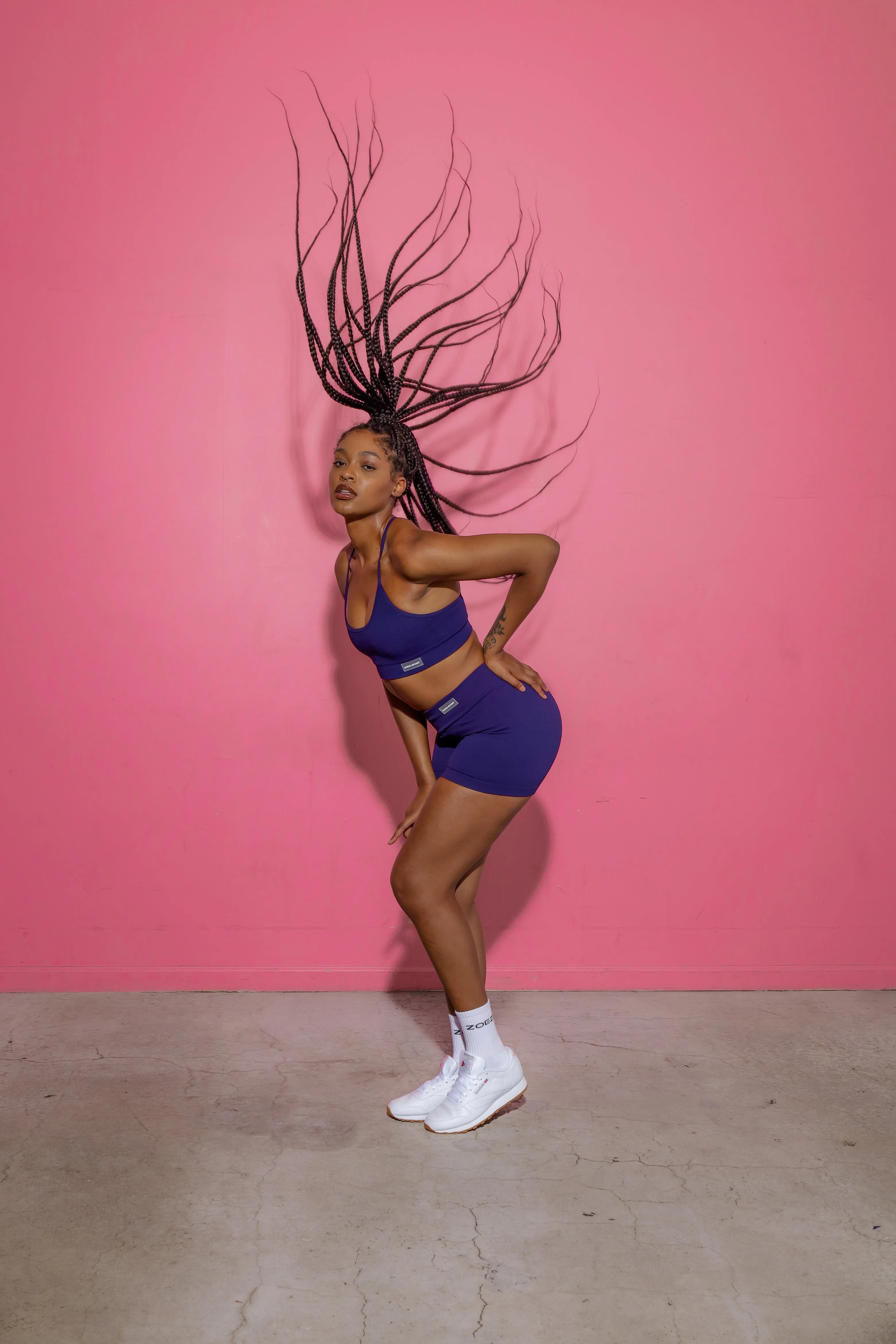 Yahya Tank Ribbed Scoop Neck Sports Bra